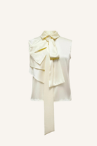 Ruffle Tie-Neck Top