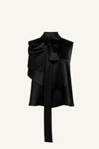 Ruffle Tie-Neck Top