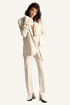 Asymmetric Back Flap Blazer