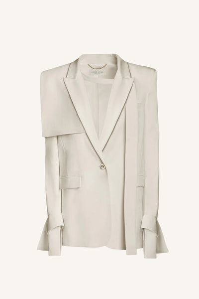Asymmetric Back Flap Blazer