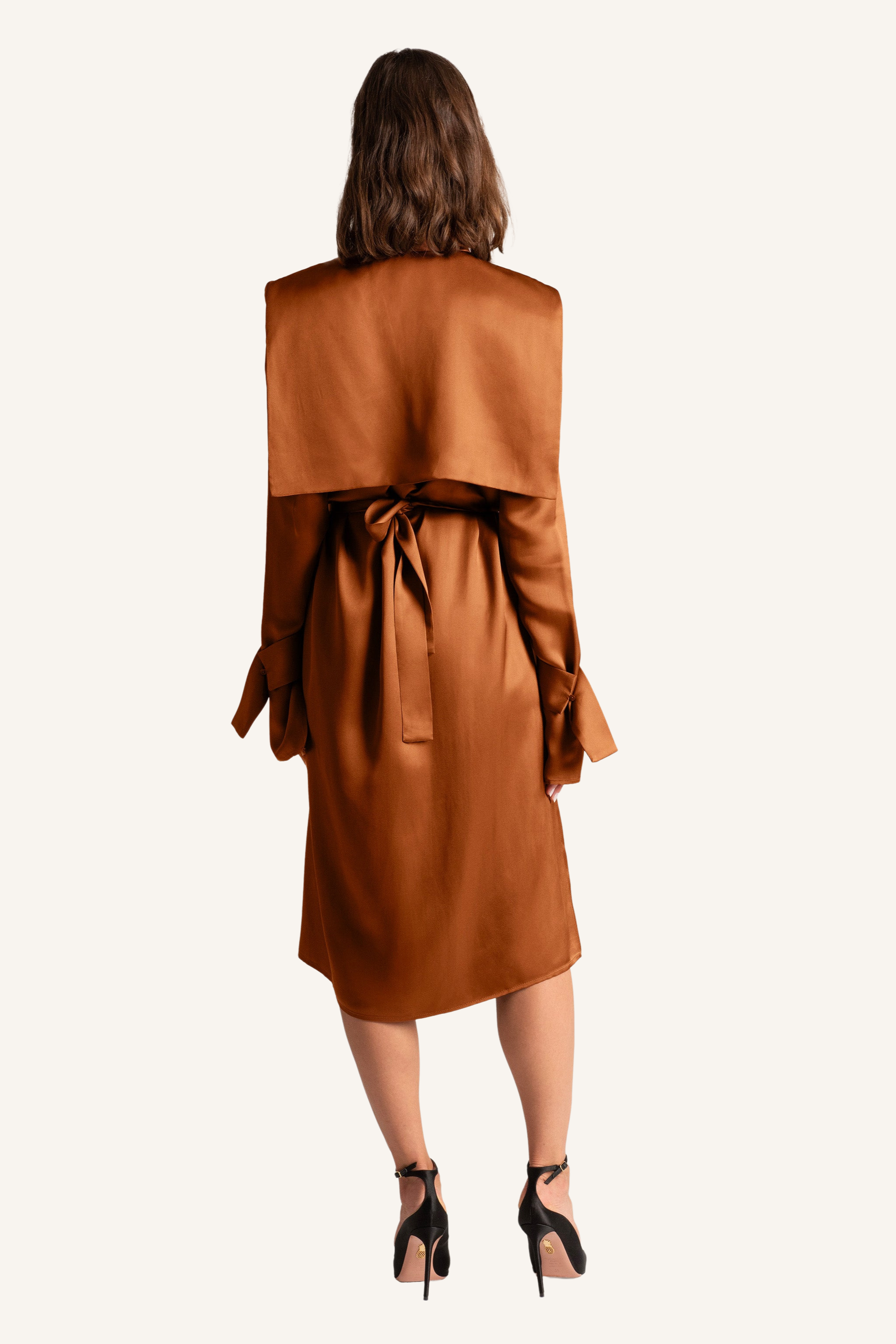 Back Flap Shirt Dress