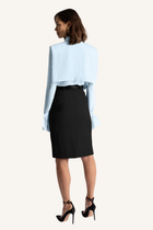 Draped Hip Pencil Skirt