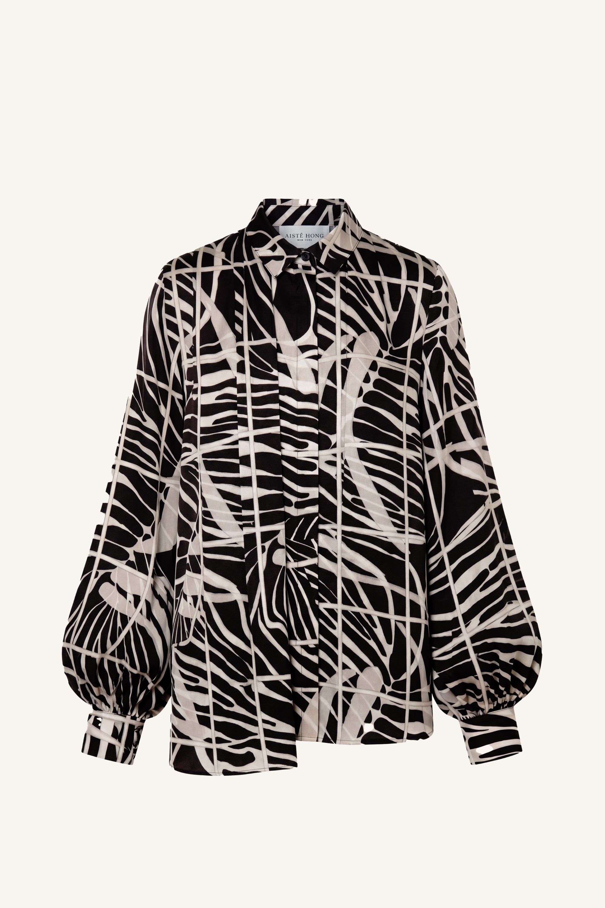 Draped Shoulder Printed Shirt