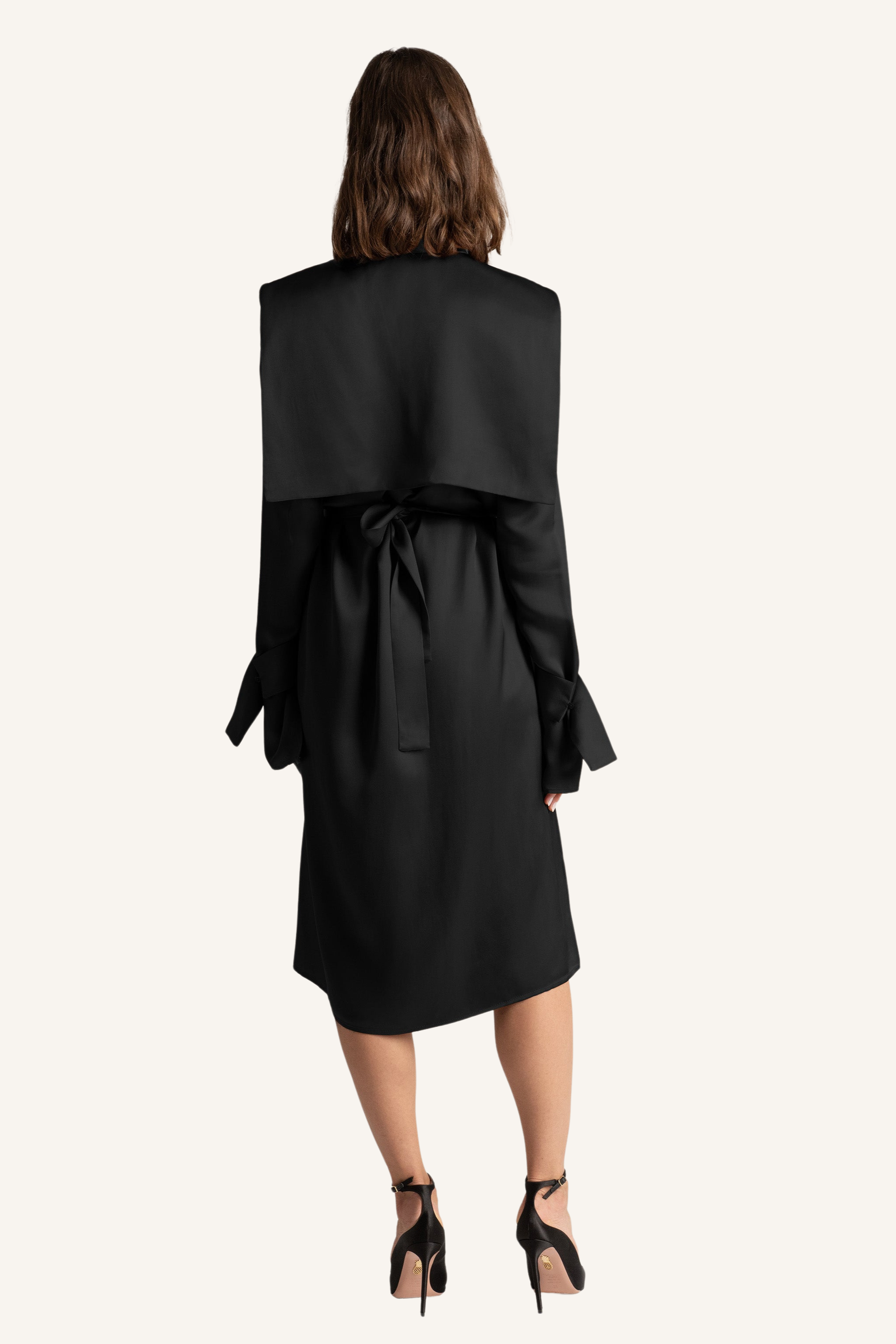 Back Flap Shirt Dress