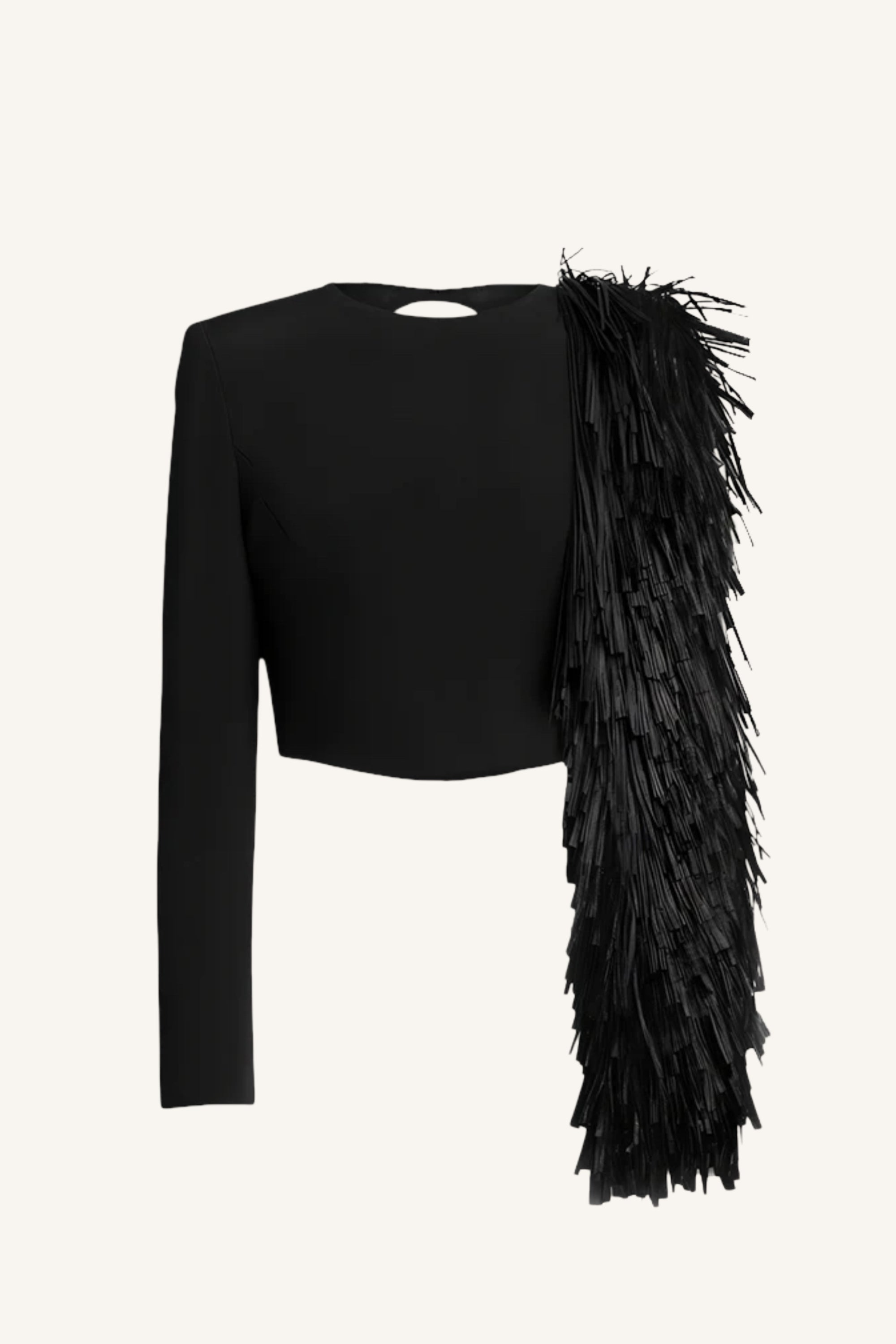 Open Back Raffia Top